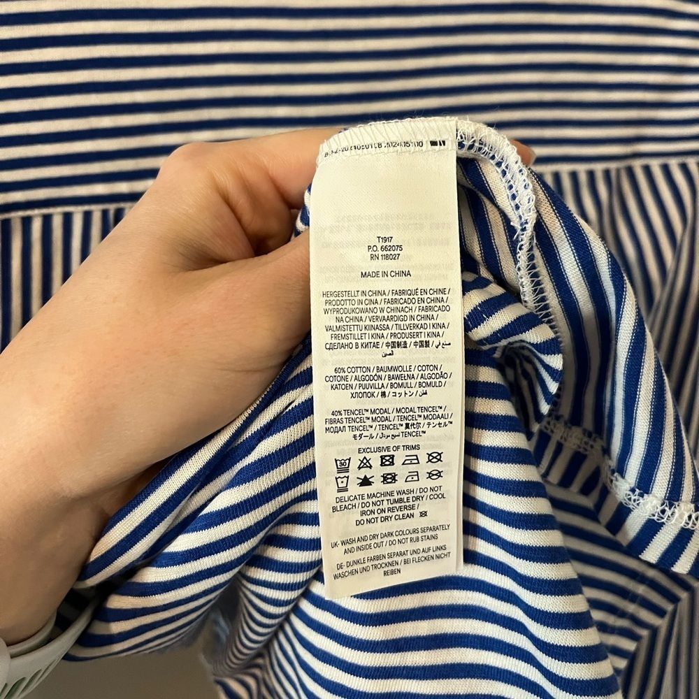 Boden Trim Detail Jersey Shirt XS - Picture 12 of 12